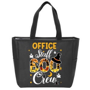 Office Staff Boo Crew Funny Halloween Matching Costume Zip Tote Bag