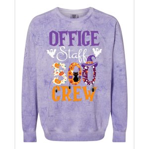 O.ffice Staff Boo Crew Matching Autumn Halloween Costume Colorblast Crewneck Sweatshirt