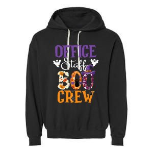 O.ffice Staff Boo Crew Matching Autumn Halloween Costume Garment-Dyed Fleece Hoodie