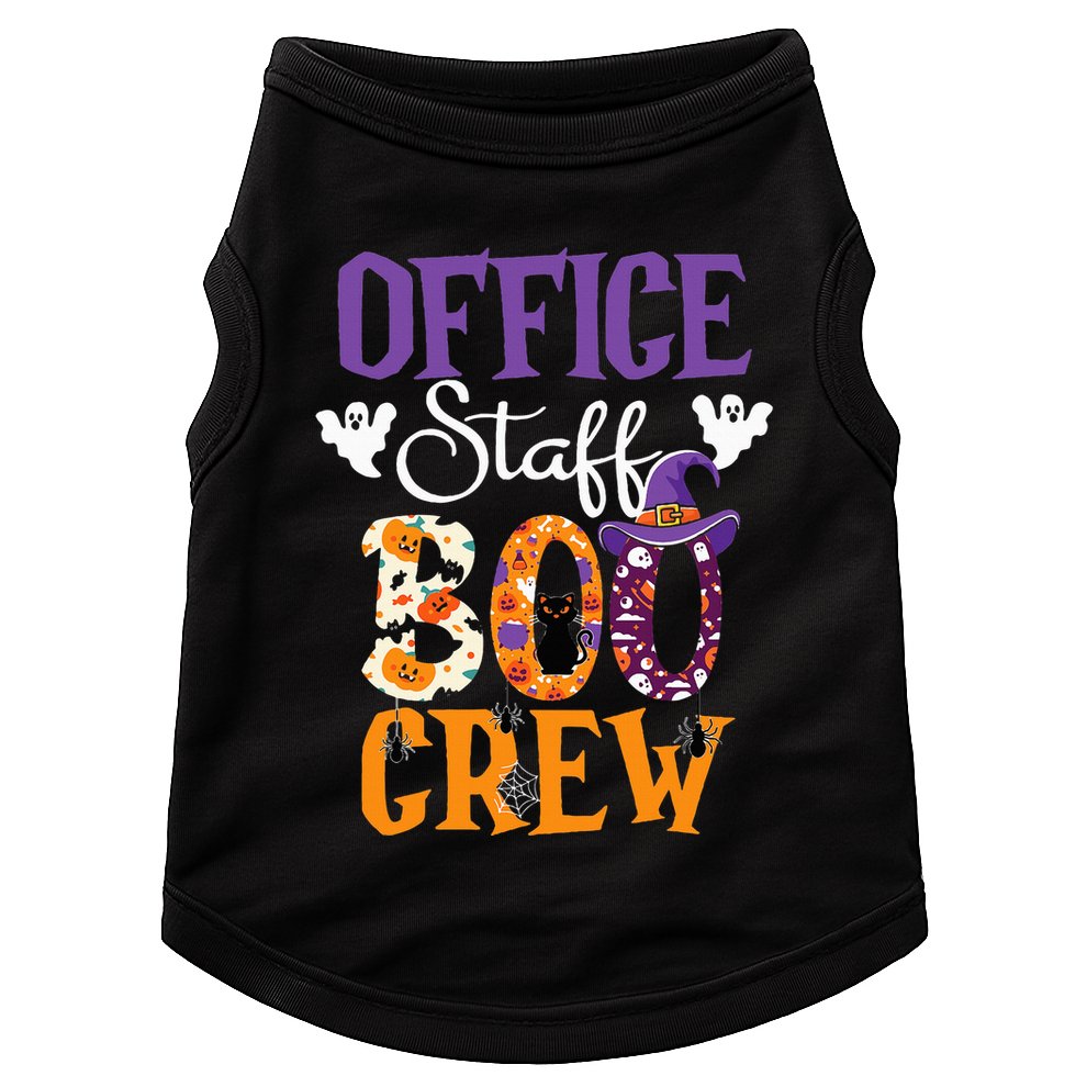 O.ffice Staff Boo Crew Matching Autumn Halloween Costume Doggie Tank