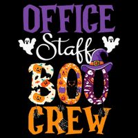 O.ffice Staff Boo Crew Matching Autumn Halloween Costume Pajama Set