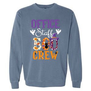 O.ffice Staff Boo Crew Matching Autumn Halloween Costume Garment-Dyed Sweatshirt