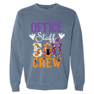 O.ffice Staff Boo Crew Matching Autumn Halloween Costume Garment-Dyed Sweatshirt