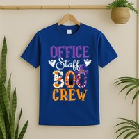O.ffice Staff Boo Crew Matching Autumn Halloween Costume T-Shirt