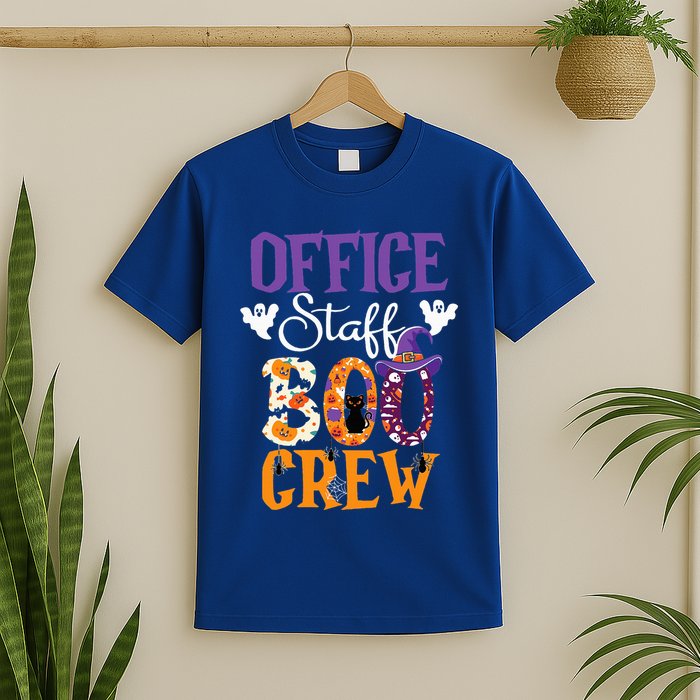 O.ffice Staff Boo Crew Matching Autumn Halloween Costume T-Shirt