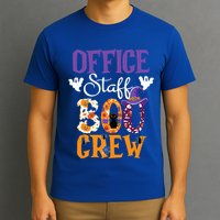 O.ffice Staff Boo Crew Matching Autumn Halloween Costume T-Shirt
