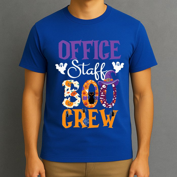 O.ffice Staff Boo Crew Matching Autumn Halloween Costume T-Shirt