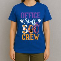 O.ffice Staff Boo Crew Matching Autumn Halloween Costume T-Shirt