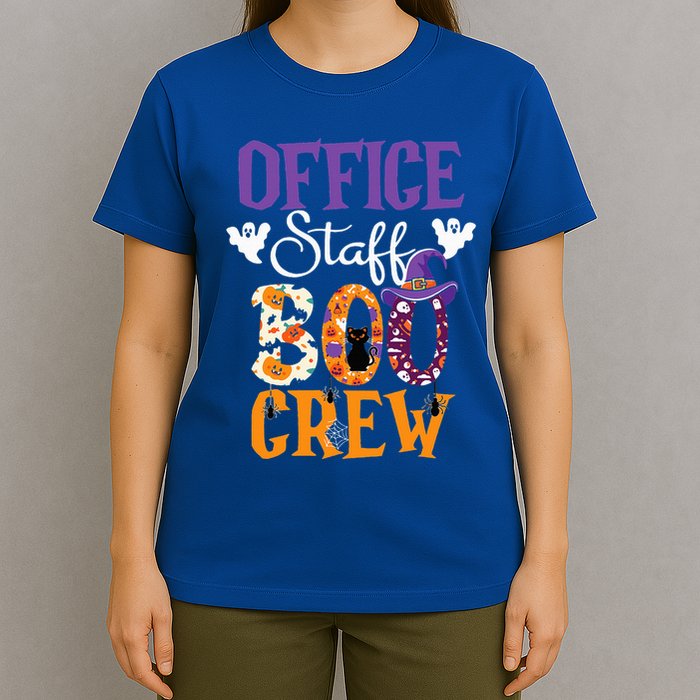 O.ffice Staff Boo Crew Matching Autumn Halloween Costume T-Shirt