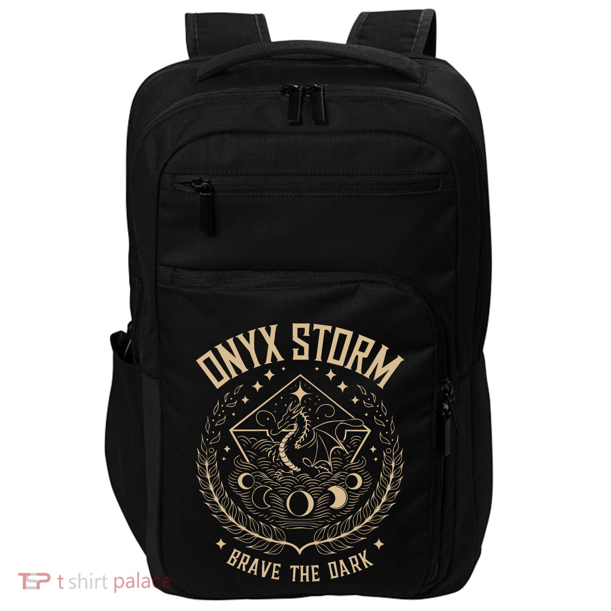 Onyx Storm Brave The Dark Fourth Wingg Basgiath War Collegee Impact Tech Backpack
