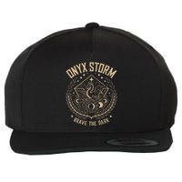 Onyx Storm Brave The Dark Fourth Wingg Basgiath War Collegee Wool Snapback Cap