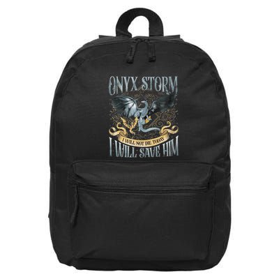 Onyx Storm Brave The Dark Fourth Wingg Basgiath War College 16 in Basic Backpack