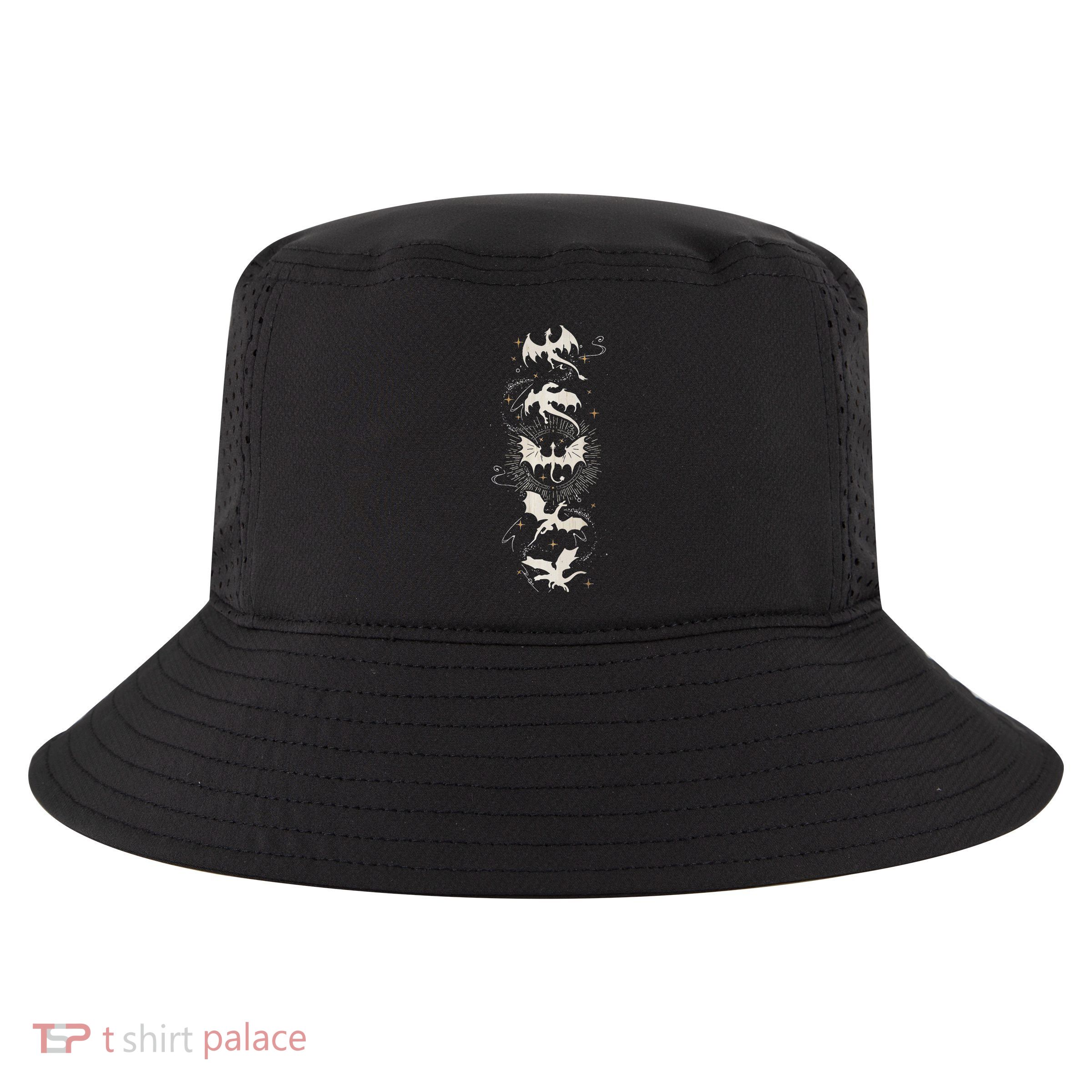 Onyx Storm Brave The Dark Fourth Wingg Basgiath War Collegee Cool Comfort Performance Bucket Hat