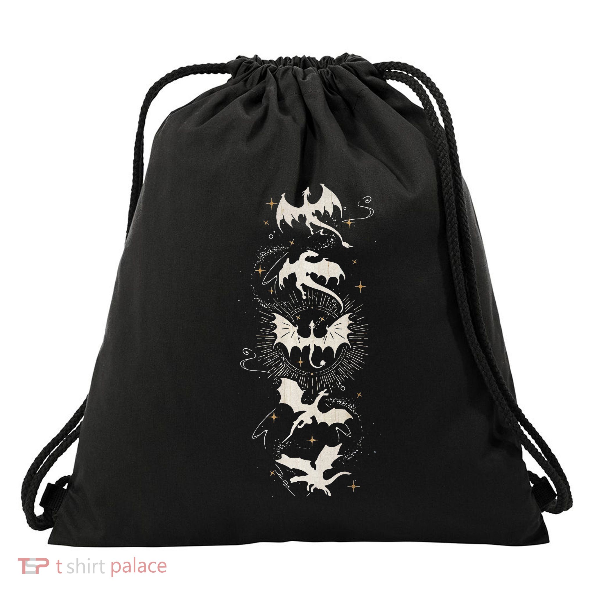 Onyx Storm Brave The Dark Fourth Wingg Basgiath War Collegee Drawstring Bag
