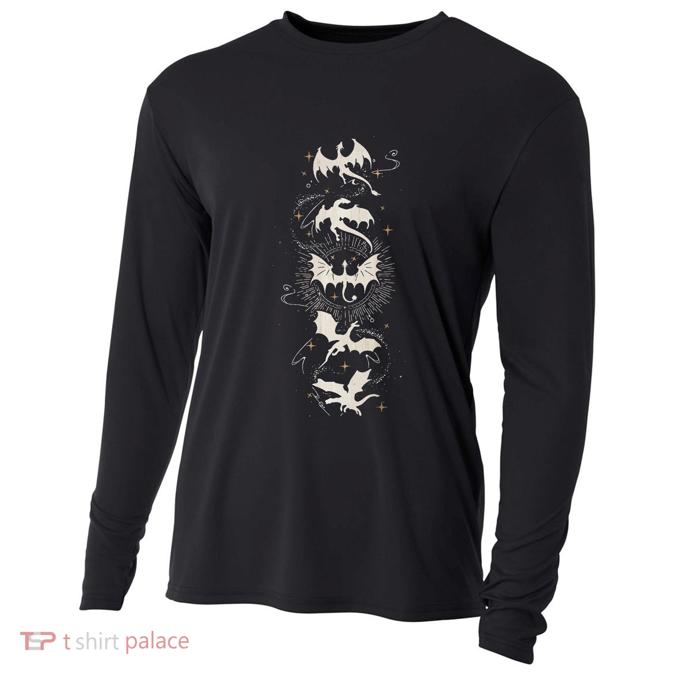 Onyx Storm Brave The Dark Fourth Wingg Basgiath War Collegee Cooling Performance Long Sleeve Crew