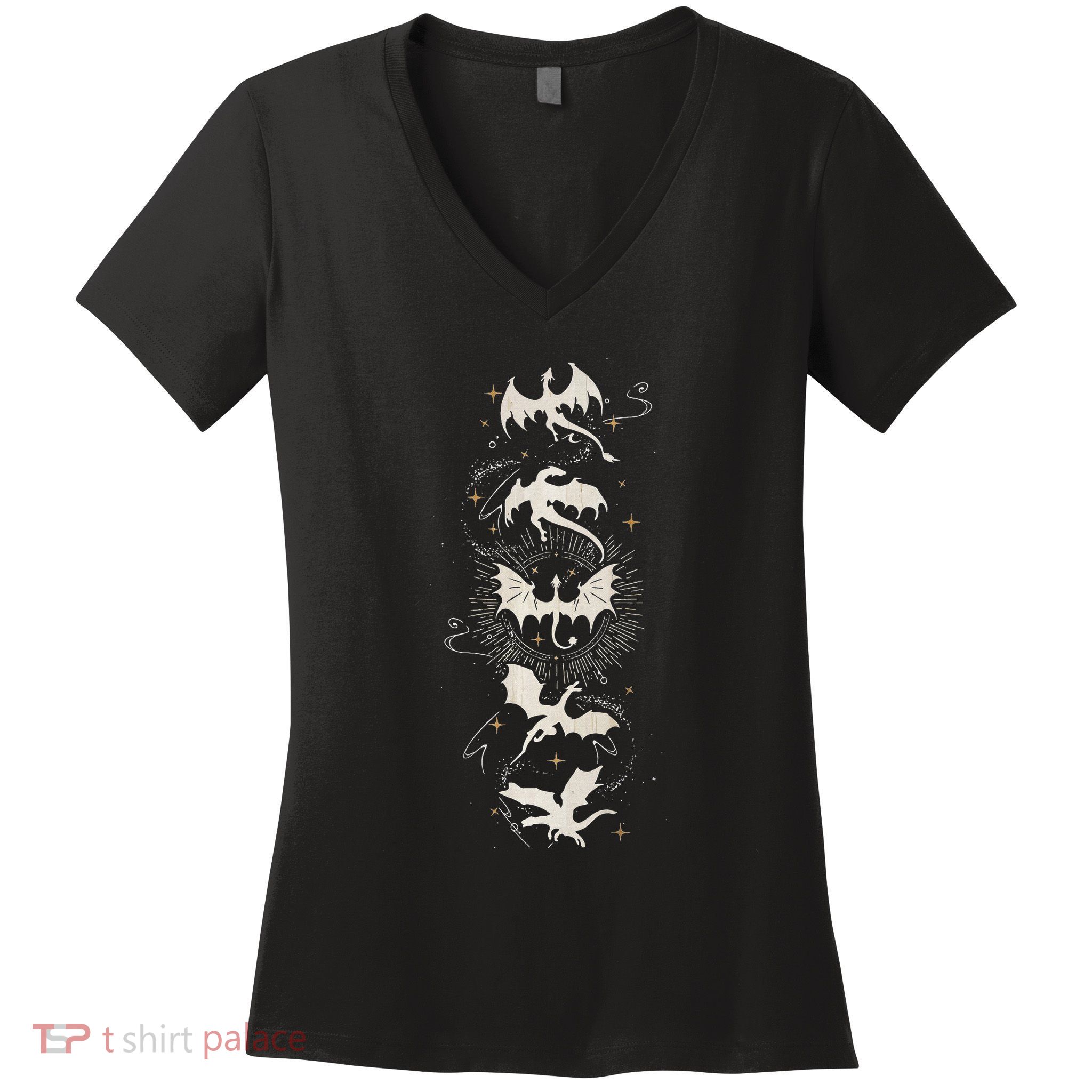 Onyx Storm Brave The Dark Fourth Wingg Basgiath War Collegee Women's V-Neck T-Shirt