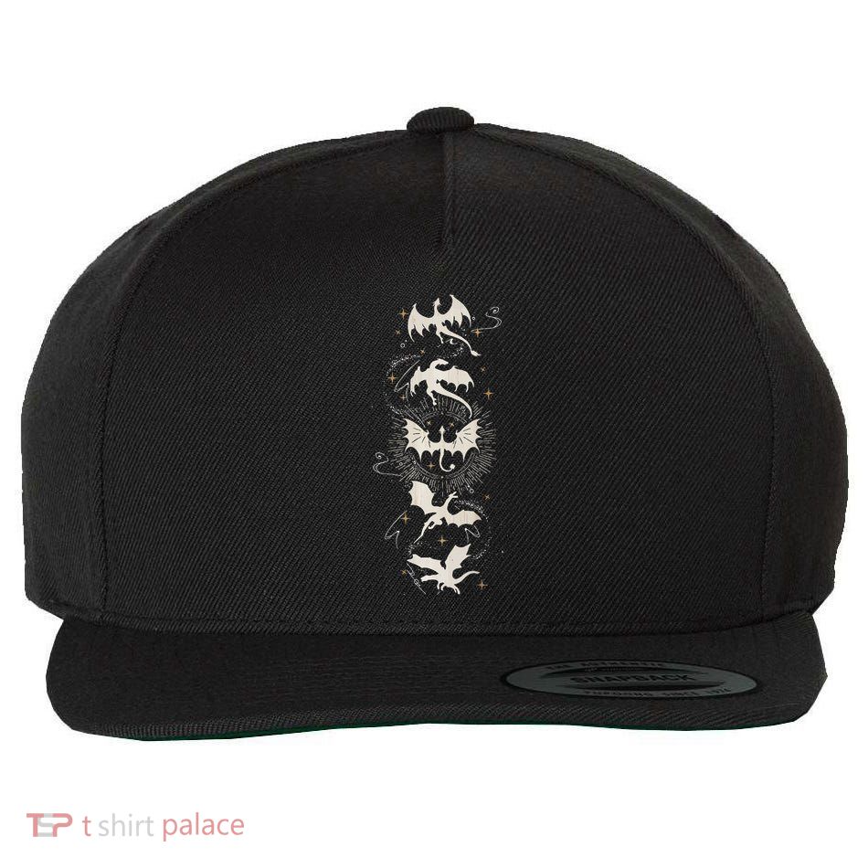 Onyx Storm Brave The Dark Fourth Wingg Basgiath War Collegee Wool Snapback Cap