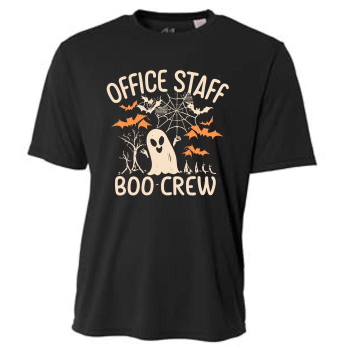 Office Staff Boo Crew Funny Halloween Cooling Performance Crew T-Shirt