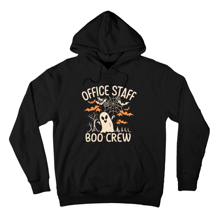 Office Staff Boo Crew Funny Halloween Hoodie