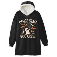 Office Staff Boo Crew Funny Halloween Hooded Wearable Blanket