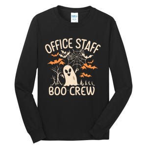 Office Staff Boo Crew Funny Halloween Tall Long Sleeve T-Shirt