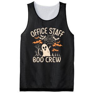 Office Staff Boo Crew Funny Halloween Mesh Reversible Basketball Jersey Tank