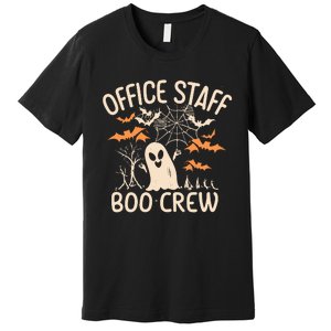 Office Staff Boo Crew Funny Halloween Premium T-Shirt