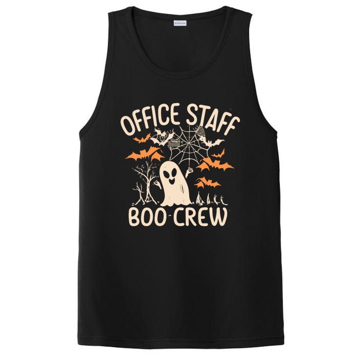 Office Staff Boo Crew Funny Halloween PosiCharge Competitor Tank