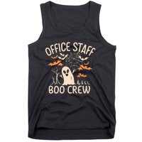 Office Staff Boo Crew Funny Halloween Tank Top