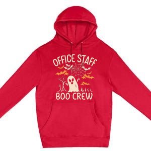 Office Staff Boo Crew Funny Halloween Premium Pullover Hoodie