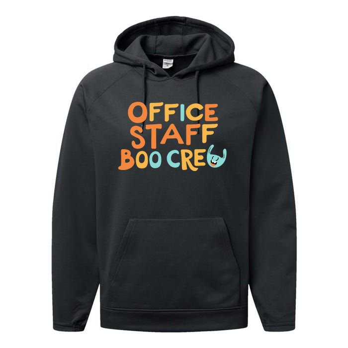 Office Staff Boo Crew Halloween Performance Fleece Hoodie