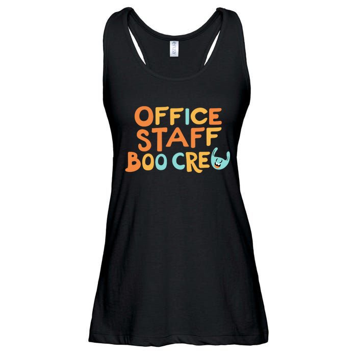 Office Staff Boo Crew Halloween Ladies Essential Flowy Tank