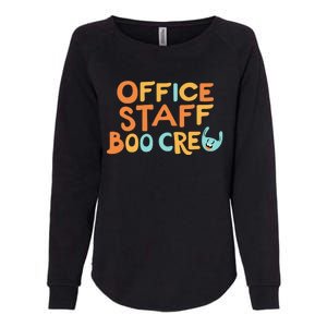 Office Staff Boo Crew Halloween Womens California Wash Sweatshirt