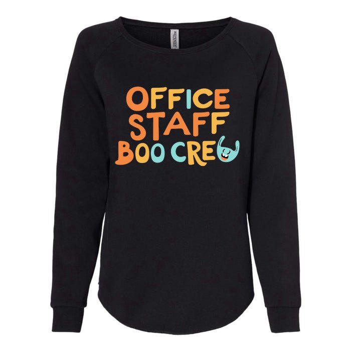 Office Staff Boo Crew Halloween Womens California Wash Sweatshirt