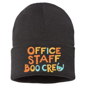 Office Staff Boo Crew Halloween Sustainable Knit Beanie