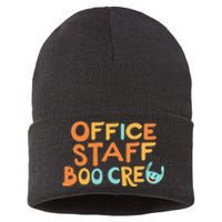 Office Staff Boo Crew Halloween Sustainable Knit Beanie