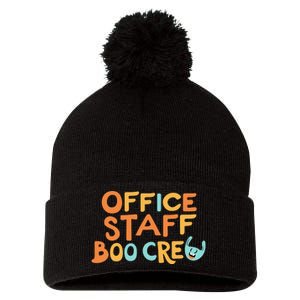 Office Staff Boo Crew Halloween Pom Pom 12in Knit Beanie