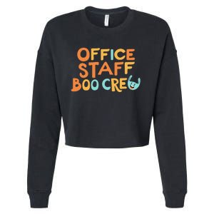 Office Staff Boo Crew Halloween Cropped Pullover Crew