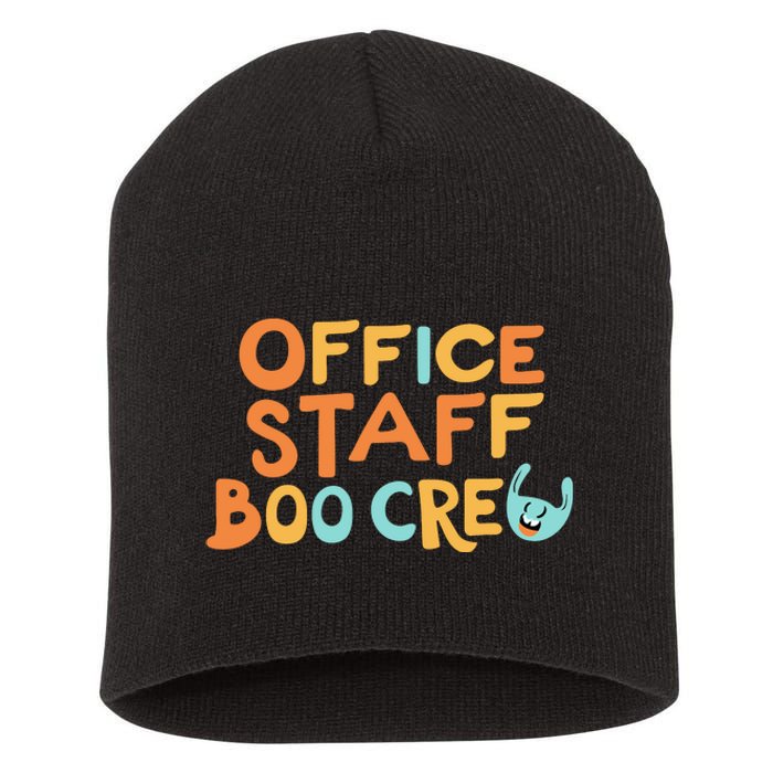 Office Staff Boo Crew Halloween Short Acrylic Beanie