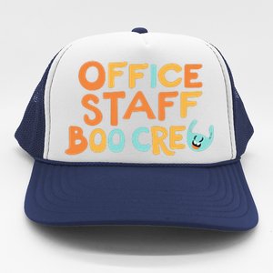 Office Staff Boo Crew Halloween Trucker Hat