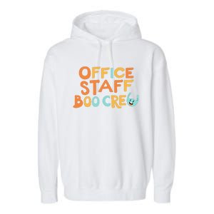 Office Staff Boo Crew Halloween Garment-Dyed Fleece Hoodie