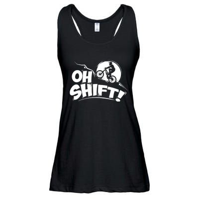 Oh Shift! - Bicycle Gift for Bike Riders & Cyclists Ladies Essential Flowy Tank