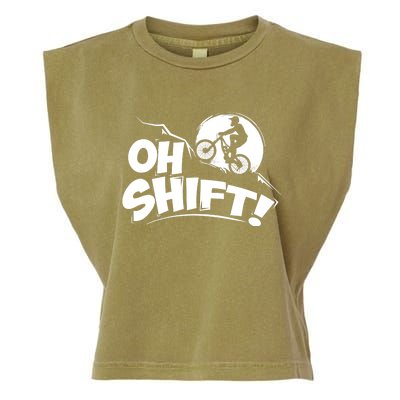 Oh Shift! - Bicycle Gift for Bike Riders & Cyclists Garment-Dyed Women's Muscle Tee