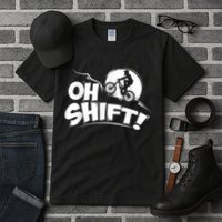 Oh Shift! Bicycle For Bike Riders & Cyclists Tall T-Shirt