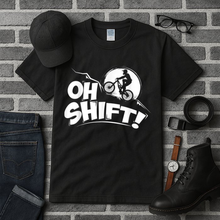 Oh Shift! Bicycle For Bike Riders & Cyclists Tall T-Shirt