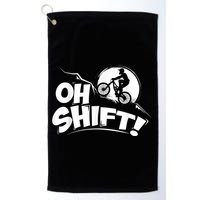 Oh Shift! Bicycle For Bike Riders & Cyclists Golf Towel