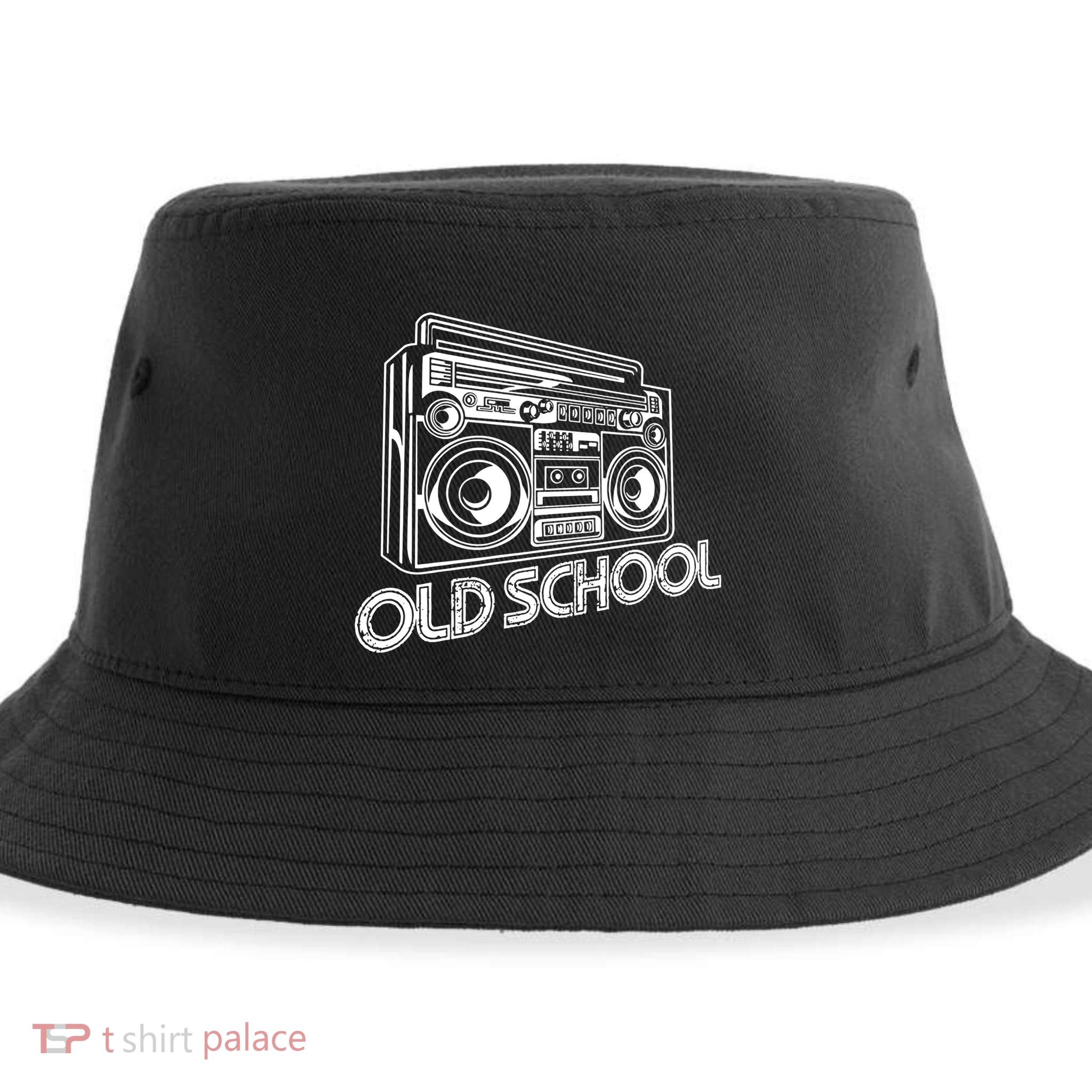 Old School Boombox 80s Rap Sustainable Bucket Hat