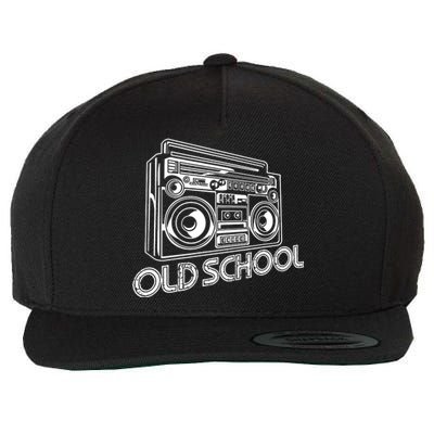 Old School Boombox 80s Rap Wool Snapback Cap