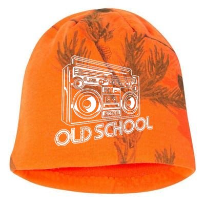 Old School Boombox 80s Rap Kati - Camo Knit Beanie