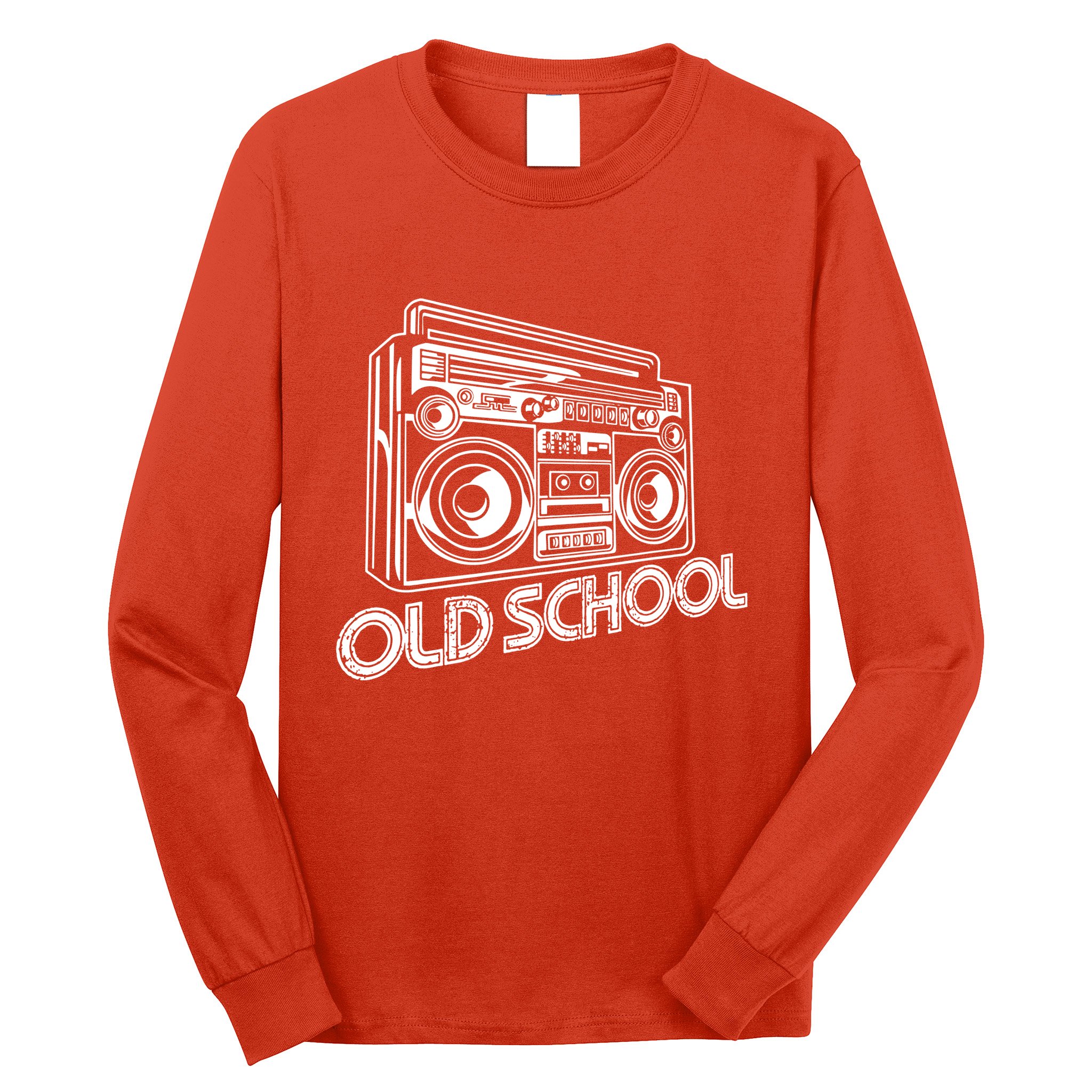 Old School Boombox 80s Rap Long Sleeve Shirt